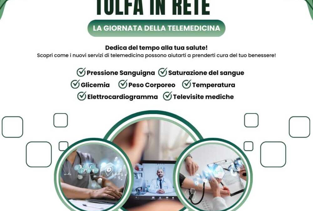 Domani a Tolfa Giornata della Telemedicina: visite gratuite nella farmacia comunale