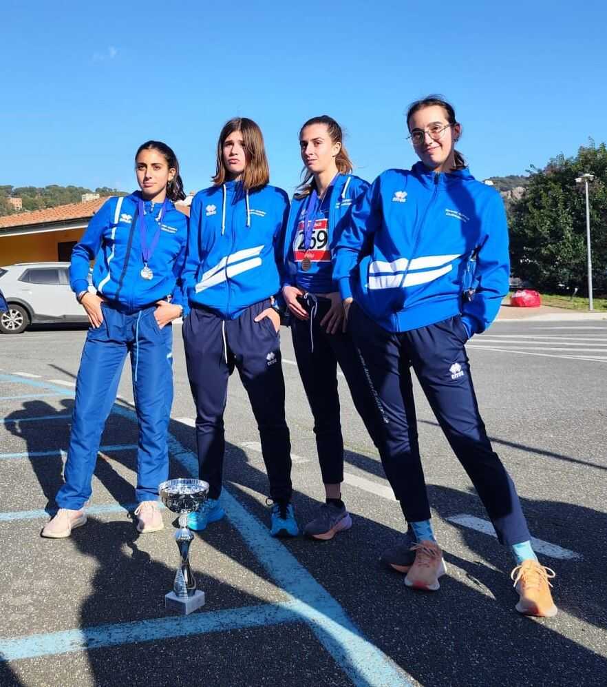 allieve tirreno atletica civitavecchia Sara Pontani, Myriam Tofi e Asia Bernardini
