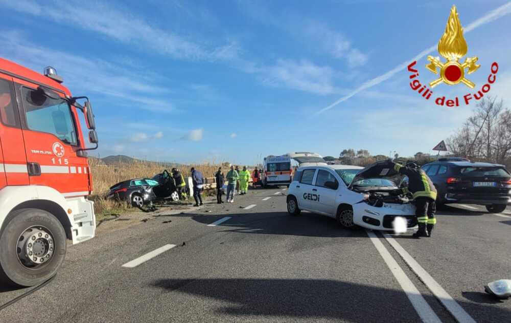 incidente aurelia vvf vigili fuoco pompieri santa severa