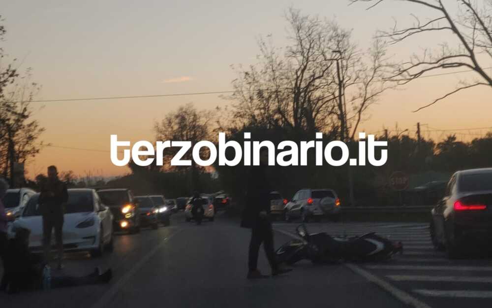 incidente ingresso a12 moto cerveteri