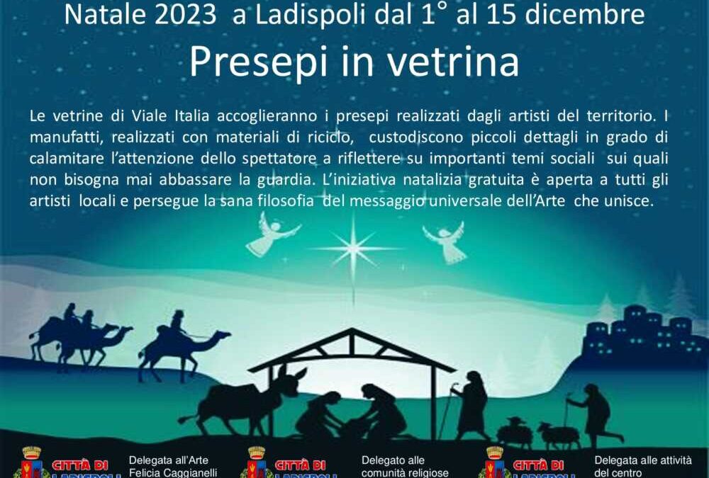 “Presepi in vetrina” apre il cartellone degli eventi natalizi di Ladispoli