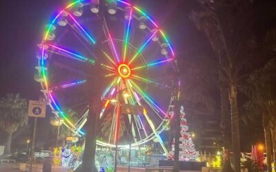 ruota albero natale luminarie ladispoli