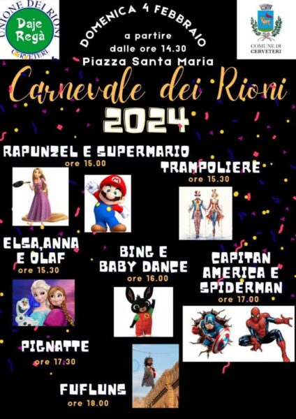 carnevale dei rioni programma