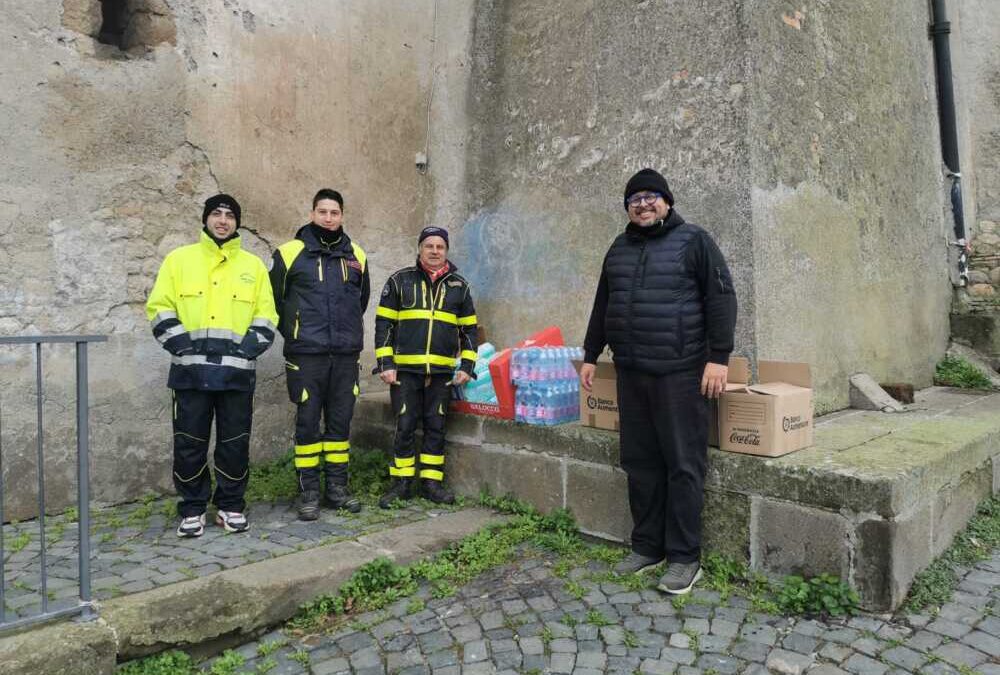 La Protezione Civile di Cerveteri invia aiuti alle famiglie di Canale Monterano coinvolte nel crollo della palazzina
