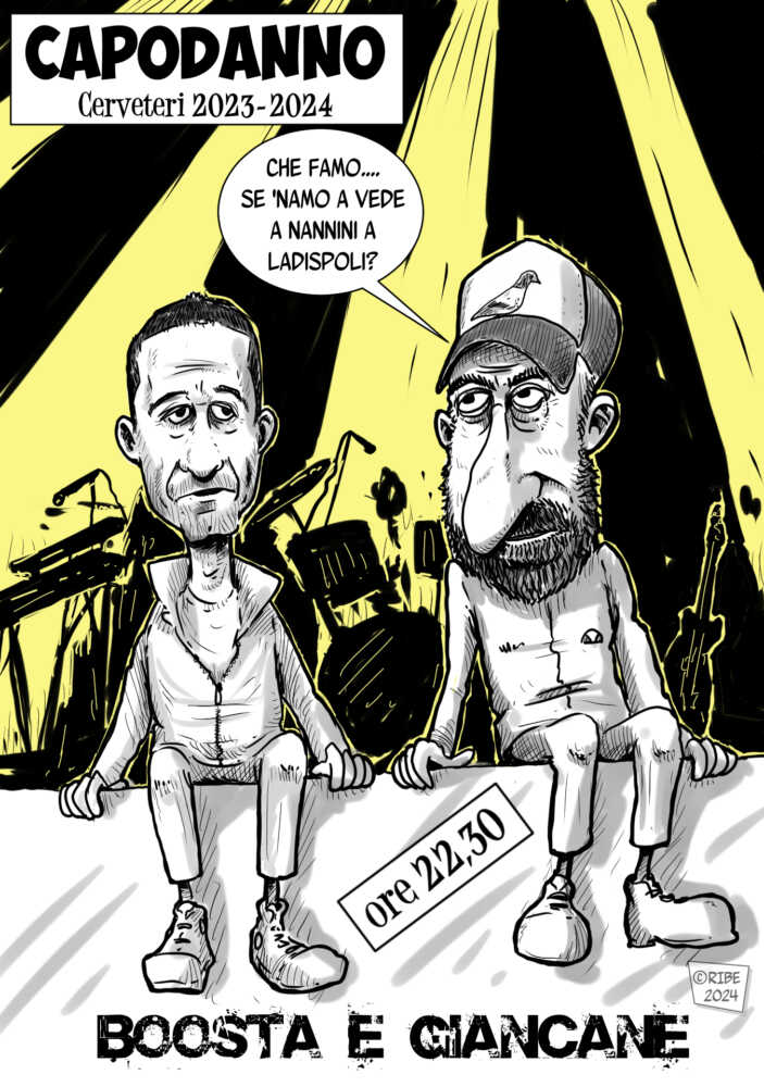 vignetta lamberto paris capodanno 2024 cerveteri