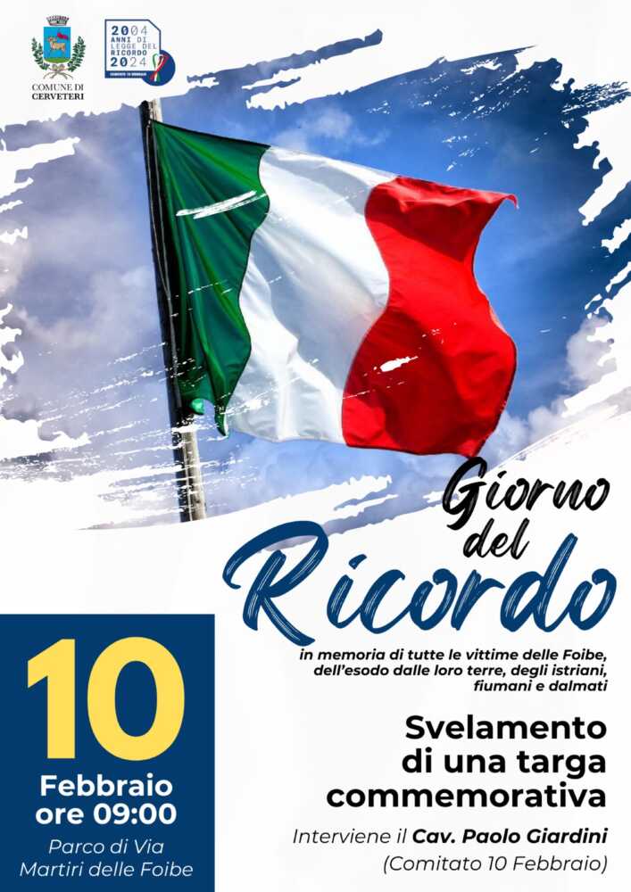 Locandina Giorno del Ricordo Locandina Giorno del Ricordo