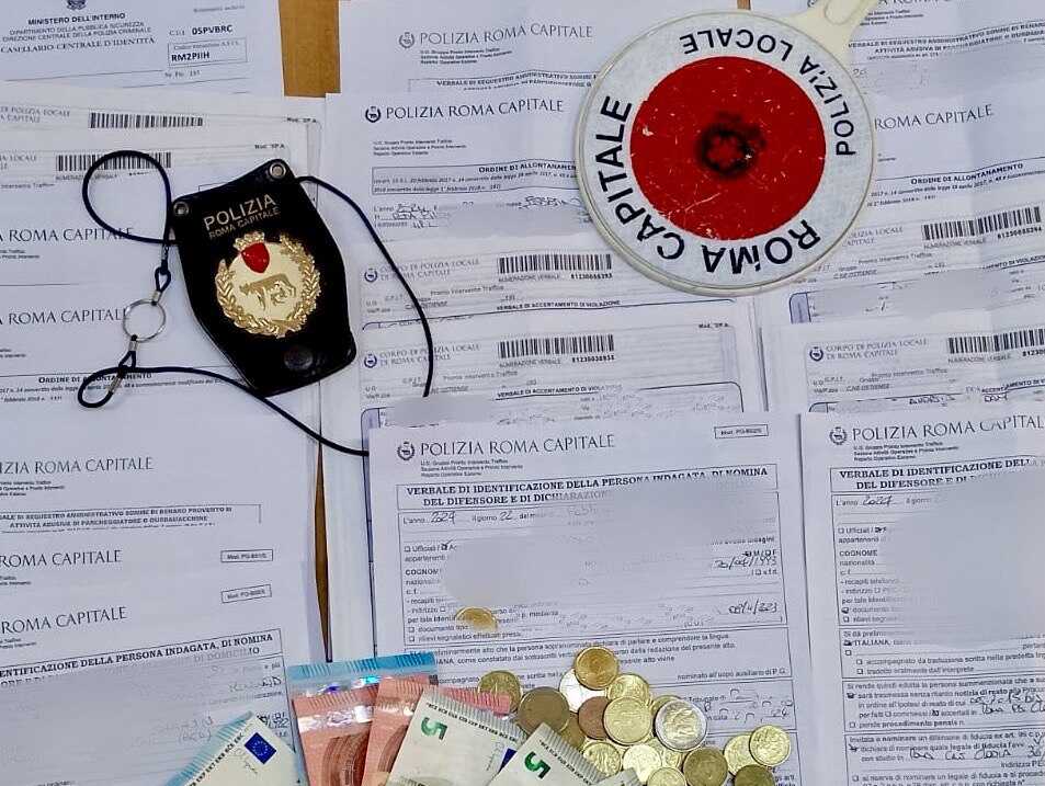 Parcheggiatori abusivi Polizia Locale municipale roma capitale Parcheggiatori abusivi Polizia Locale municipale roma capitale