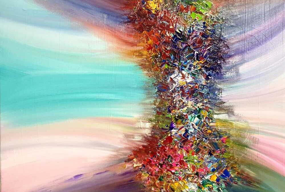 “La luce diventa forma e colore”, l’arte di Silvia Vanacore in Biblioteca a Cerveteri