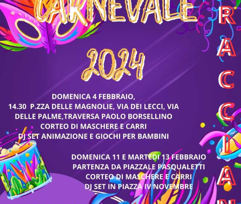 Carnevale 2024 a Bracciano, ecco il programma