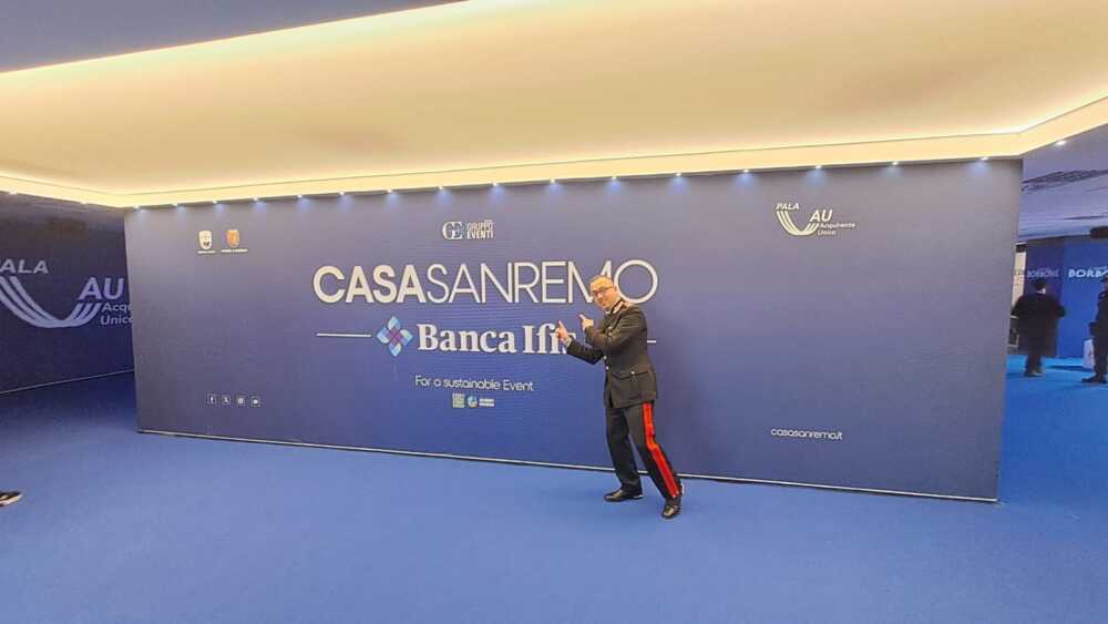 Alessandro Cicchirillo di Cerveteri al Festival di Sanremo con la Banda dell’Arma dei Carabinieri