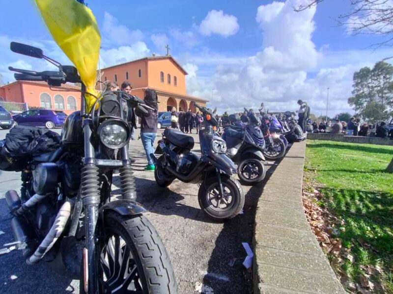 funerale ferlini chiesa san martino cerveteri moto motorini