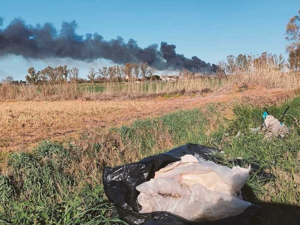 incendio passoscuro maccarese incendio passoscuro maccarese