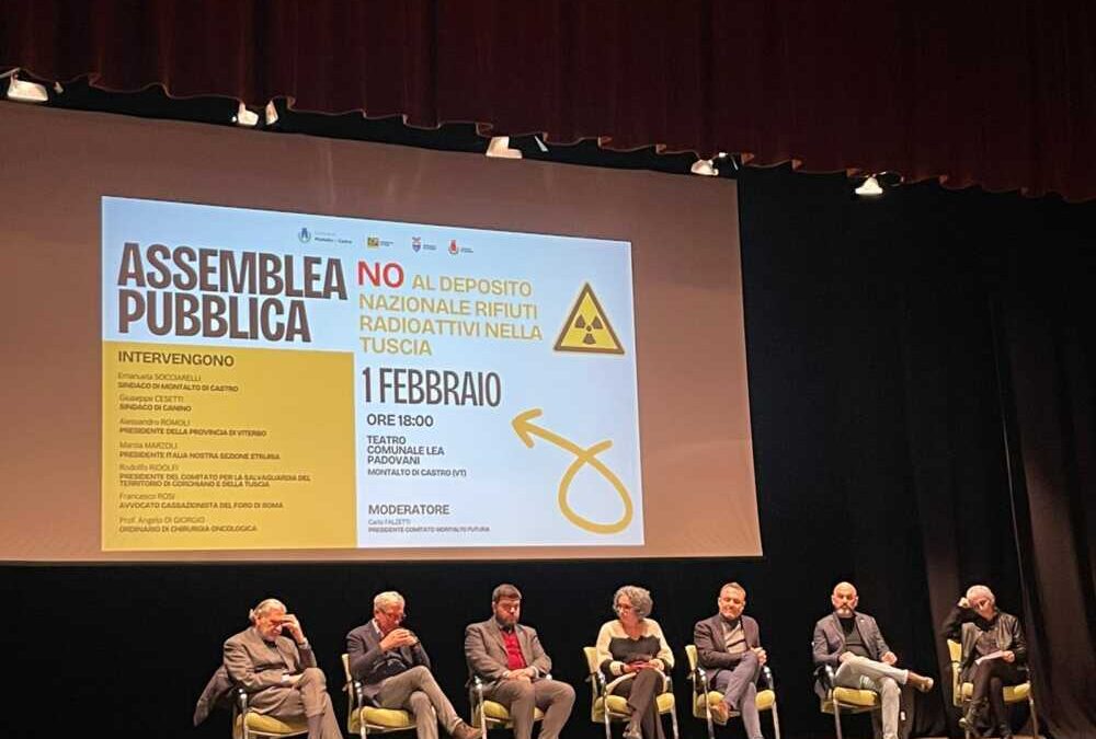 Scorie nucleari a Montalto, all’assemblea pubblica il no fermo di Tarquinia