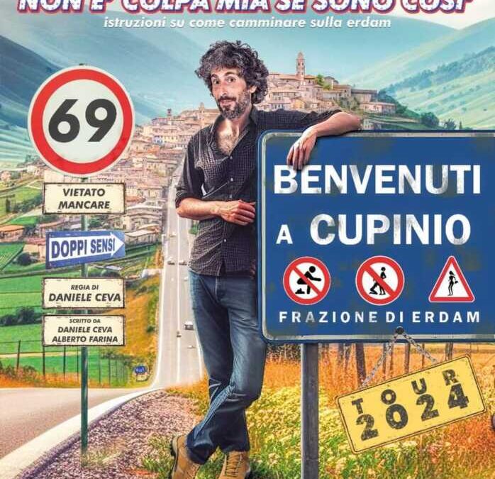 “Non è colpa mia se sono così”, la comicità di Alberto Farina a Montalto di Castro