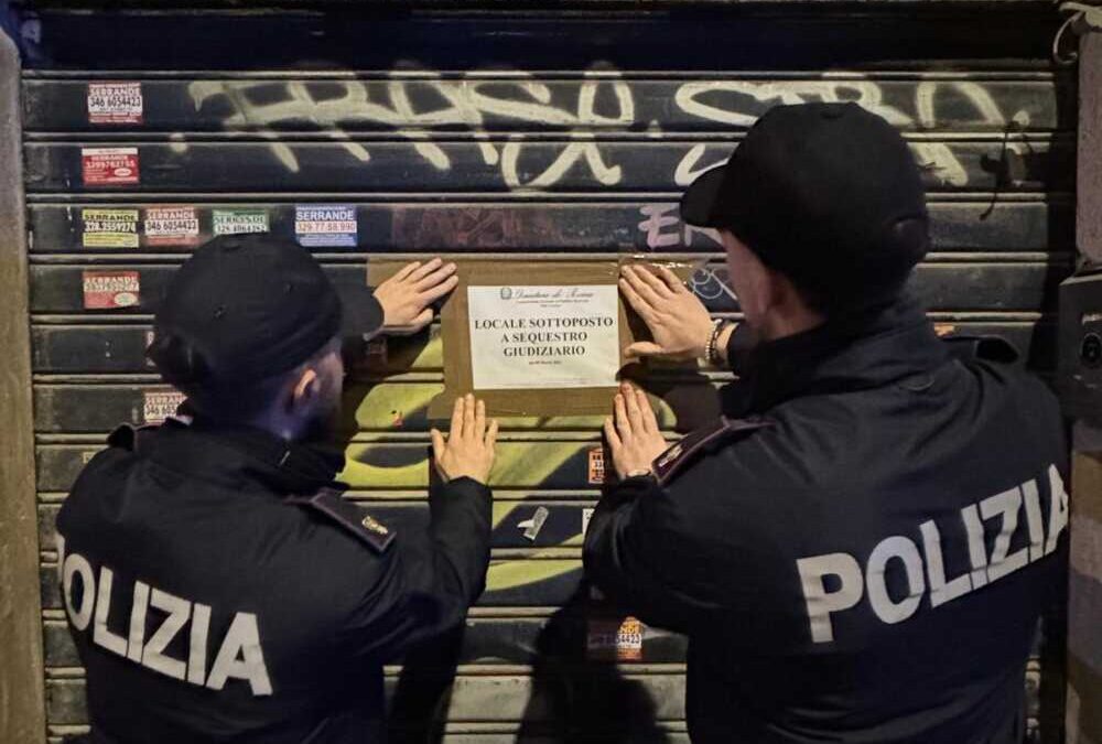 La Polizia chiude un bar di Montalto: rissa e lanci di sedie
