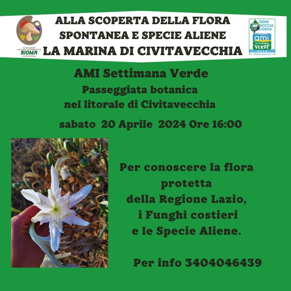 AMI Settimana Verde Civitavecchia bioma AMI Settimana Verde Civitavecchia bioma