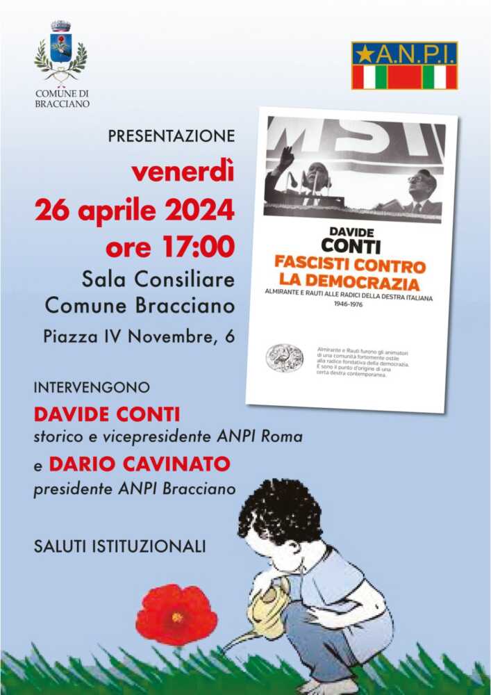anpi bracciano Locandina Davide Conti 26 aprile