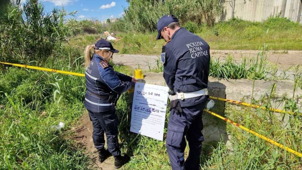 Sequestro Collatina discarica Polizia Locale Roma capitale Sequestro Collatina discarica Polizia Locale Roma capitale