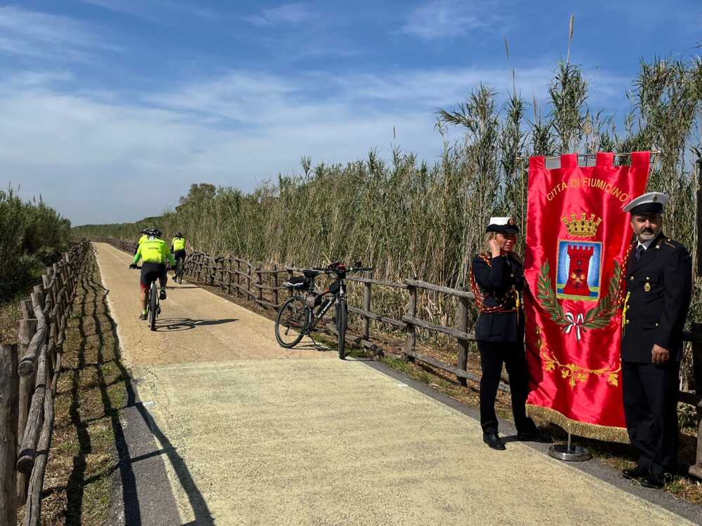 ciclabile ciclopedonale fiumicino