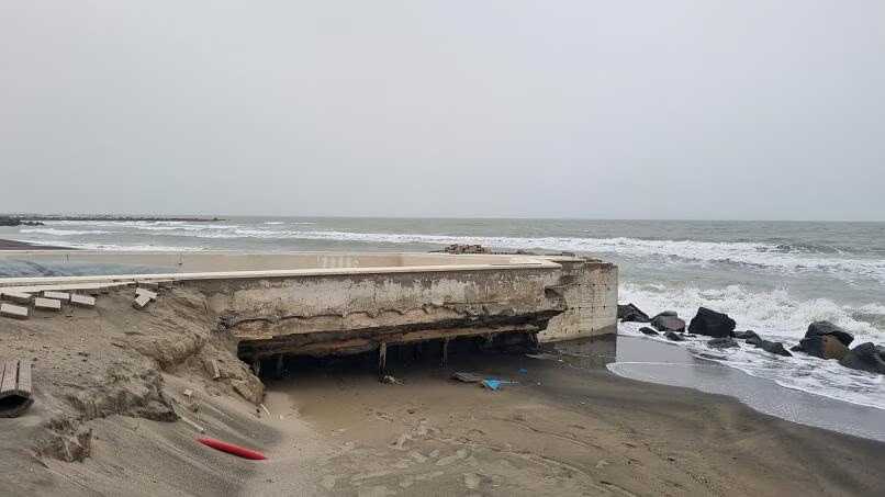 erosione costiera fregene