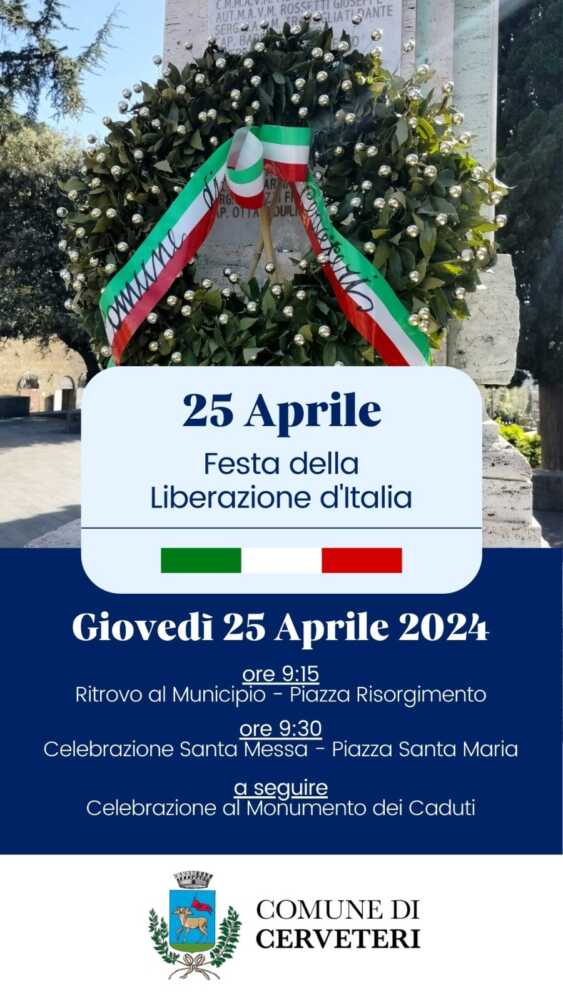 festa della liberazione cerveteri locandina