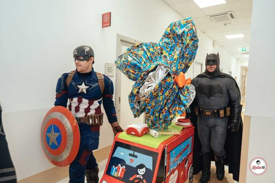 supereroi batman capitan america policlinico gemelli 2