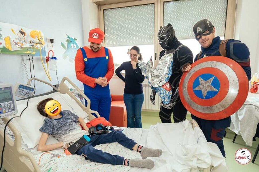 supereroi batman capitan america supermario policlinico gemelli 3