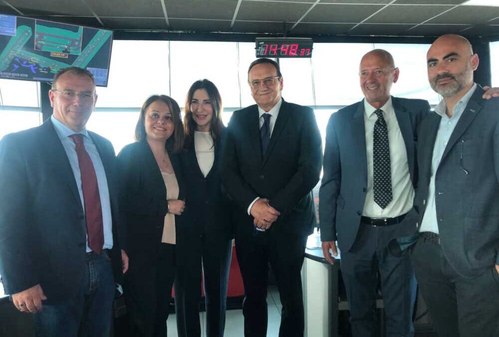 Baccini “in torre di controllo”: visita del Sindaco all’aeroporto di Fiumicino