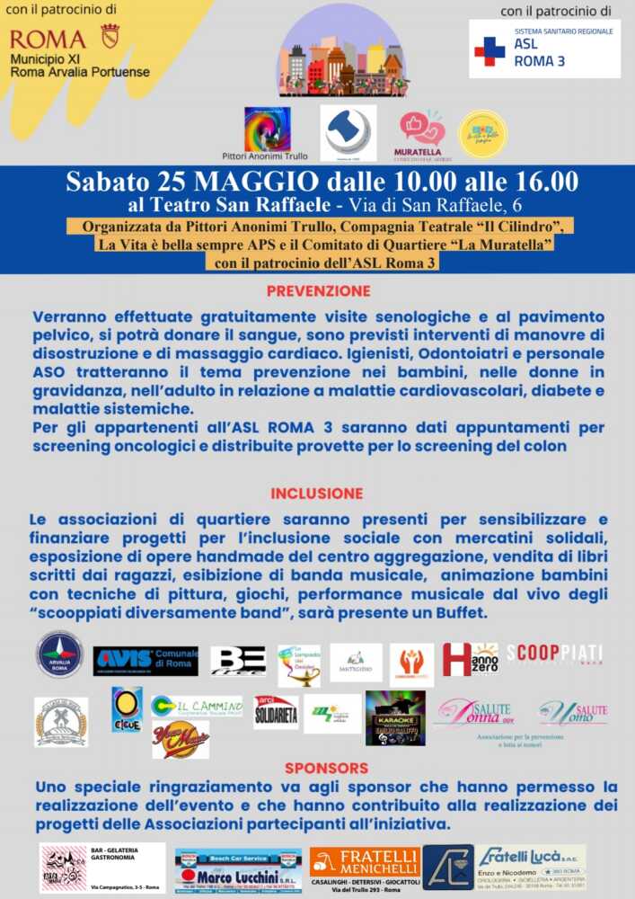 Locandina 25 maggio asl trullo
