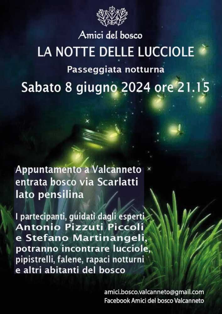 la notte delle lucciole passeggiata in notturna