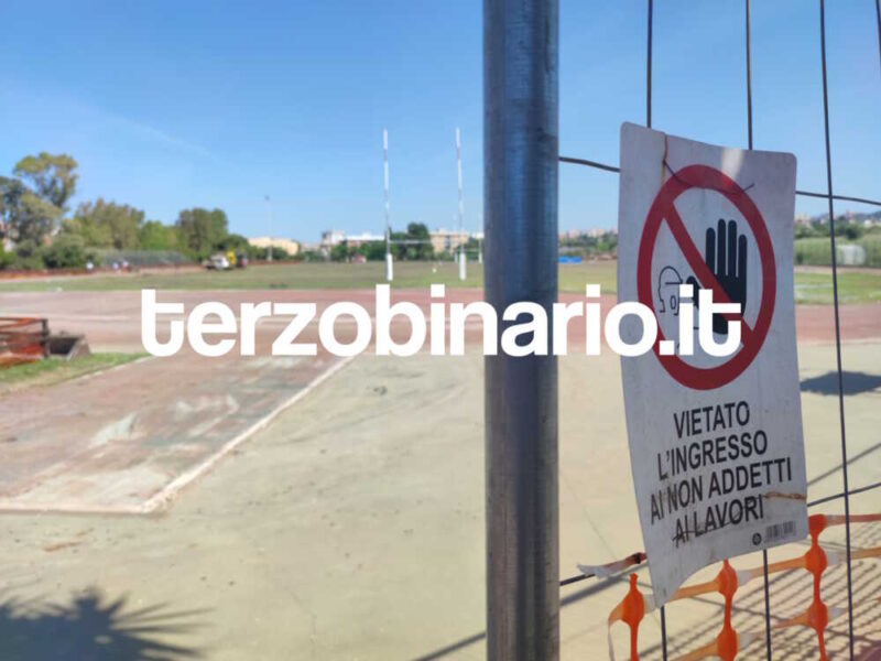 lavori pista atletica moretti della marta 1