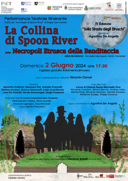 locandina performance teatralizzata Necropoli della Banditaccia 3_03_24 PACT Cerveteri