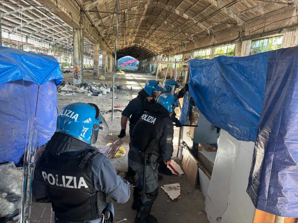 sgombero polizia