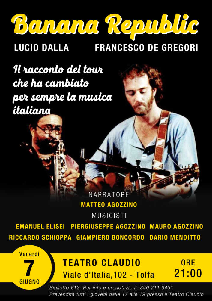 Locandina Banana Republic A3 - Teatro Claudio tolfa