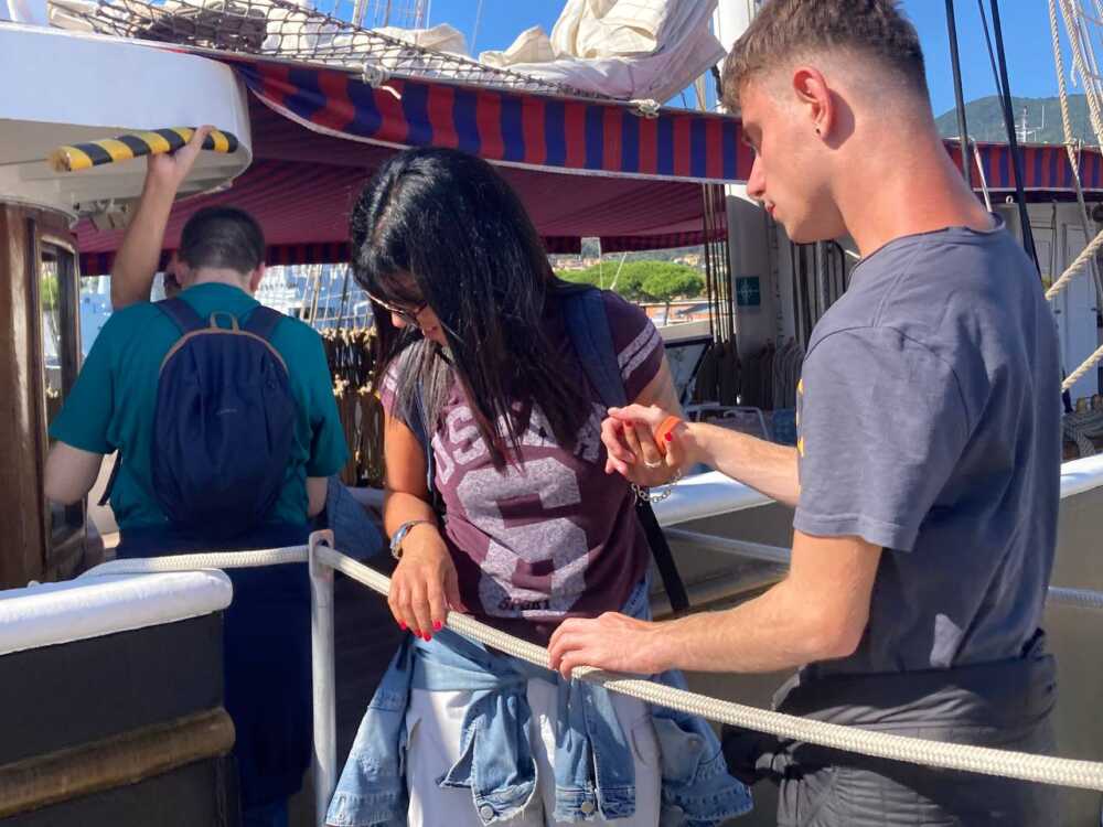 Progetto I.RI.Fo.R. 2023 4 giovani ipovedenti nave italia Progetto I.RI.Fo.R. 2023 4 giovani ipovedenti nave italia