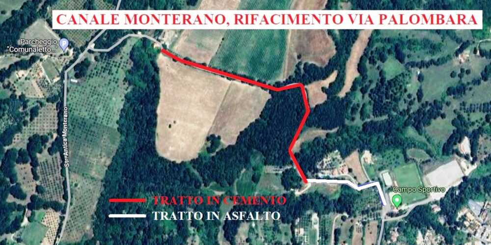 Via Palombara a Canale, partono i lavori