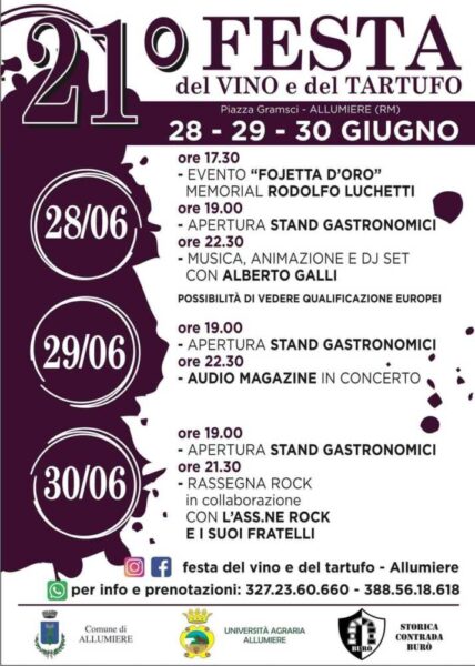 festa vino tartufo allumiere 1