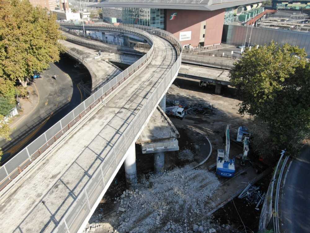 tangenziale est lavori stazione tiburtina