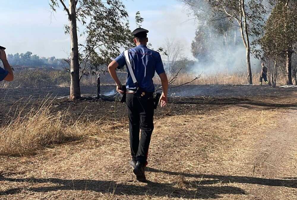 L’incendio al Parco degli Acquedotti