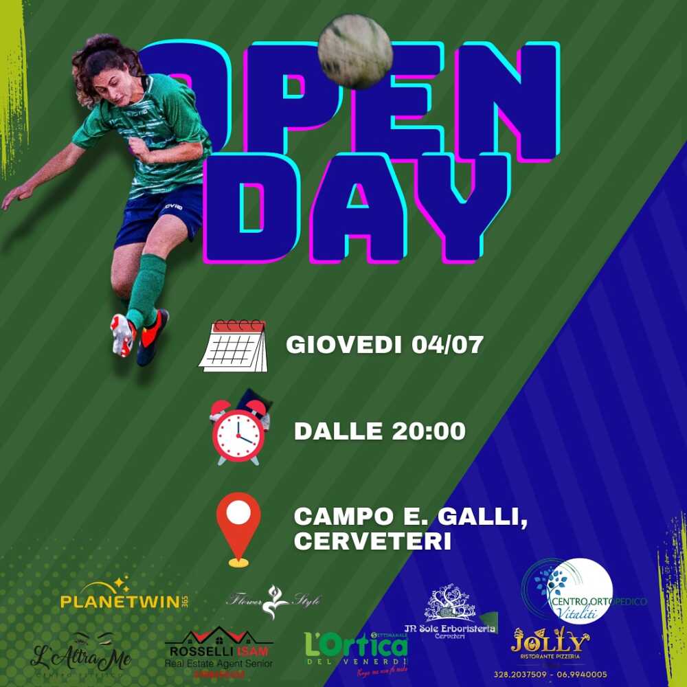 Cerveteri Women locandina Open Day
