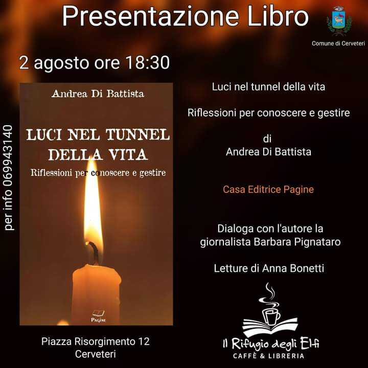 Rifugio degli Elfi ospiterà la presentazione del libro Luci nel tunnel della vita - Riflessioni per conoscere e gestire