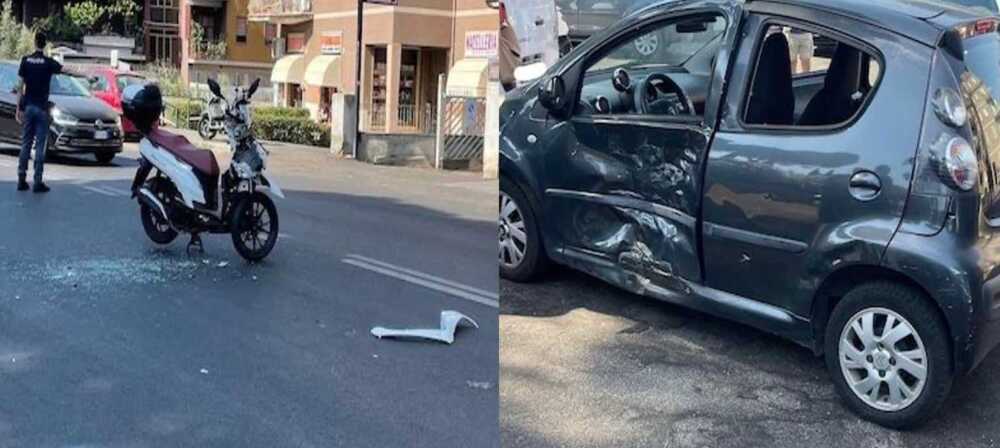 Incidente via di Bravetta: scontro auto-scooter, grave una donna. “Cerchiamo testimoni”