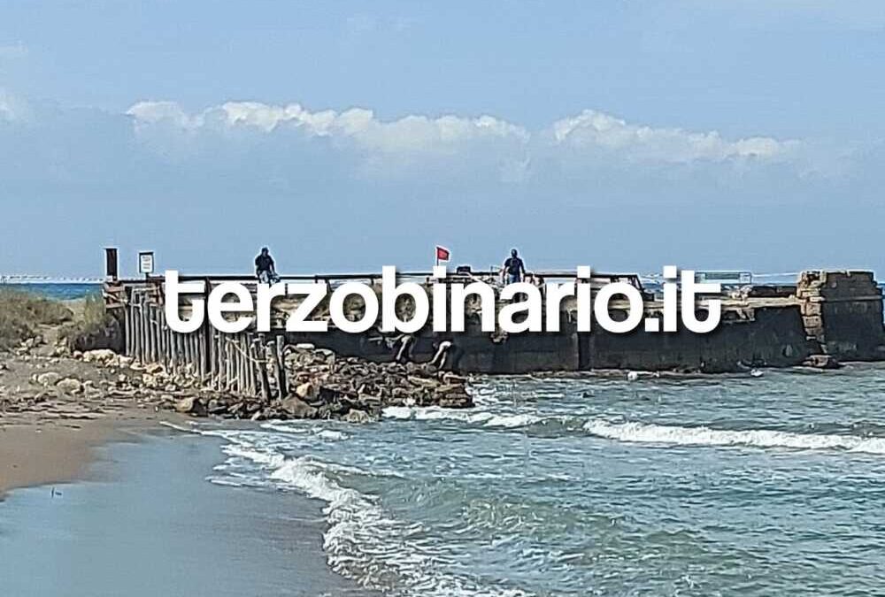 Ordigno bellico alle Saline di Tarquinia, disinnesco in corso