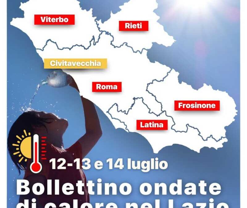 Ondate di calore: bollino rosso sul Lazio, Civitavecchia è gialla