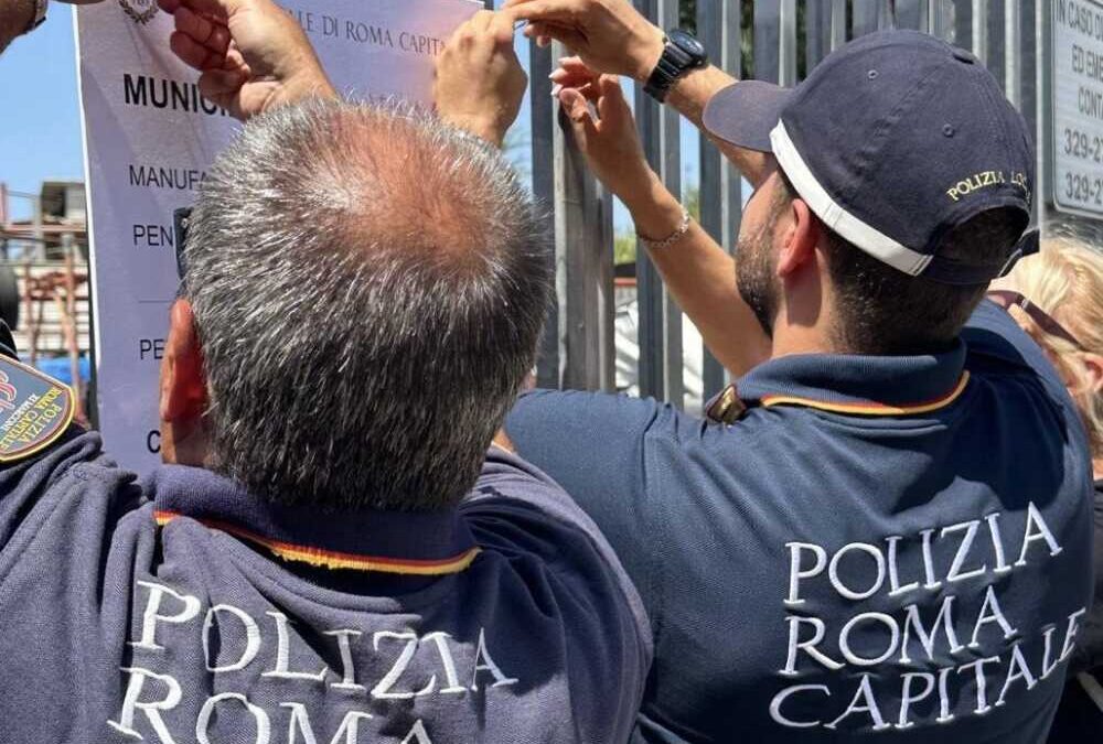 Autodemolitore abusivo sequestrato alla Magliana