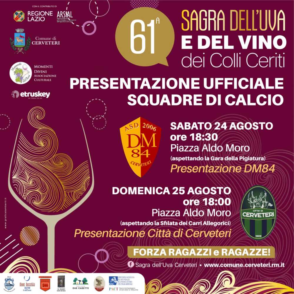 dm84 e città di cerveteri sagra dell'uva