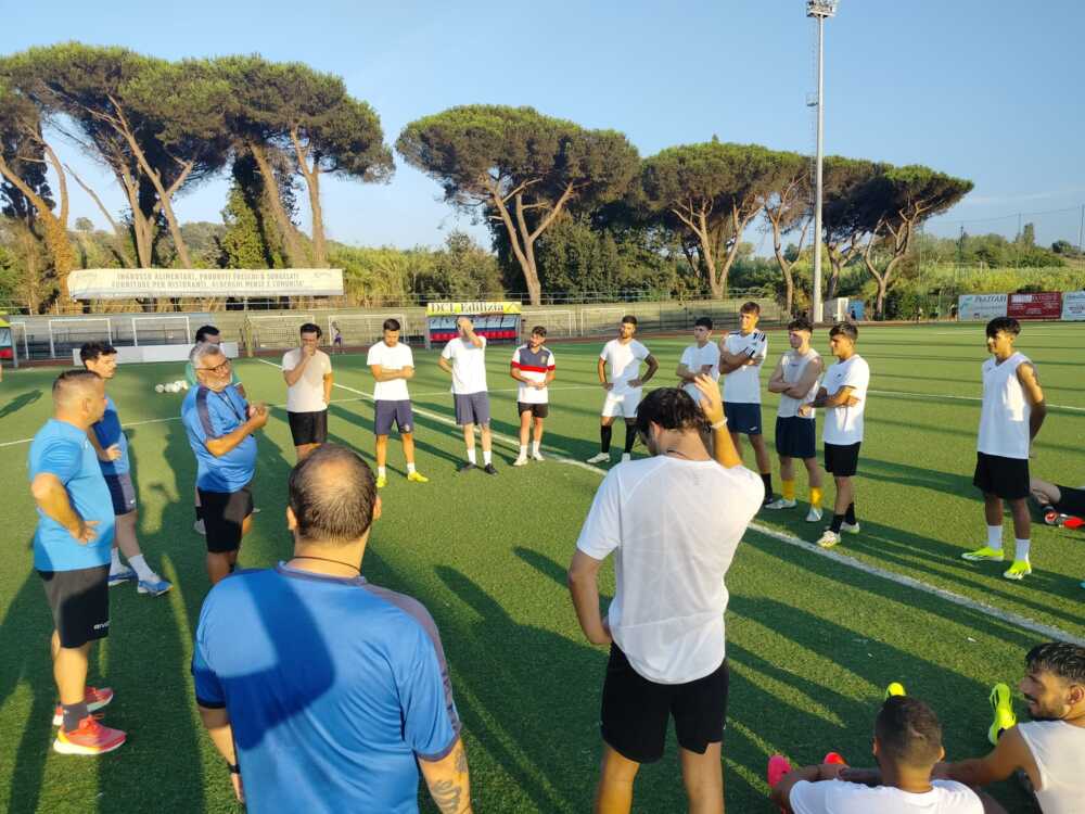 primo allenamento di Gabrielli al cerveteri