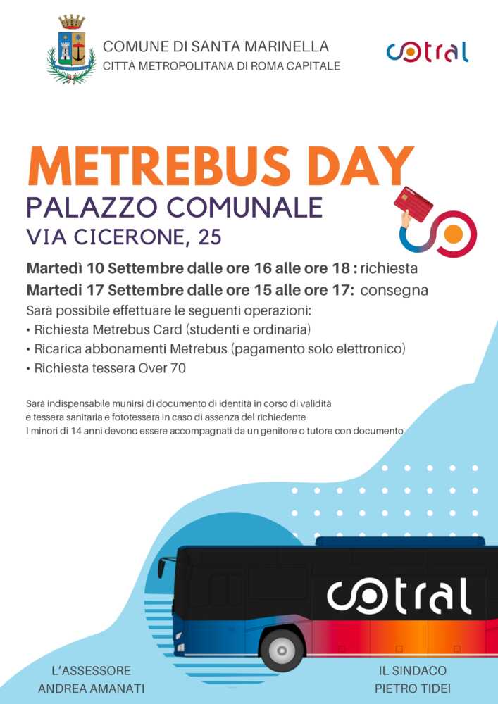 Comune di Santa marinella Città metropolitana di Roma Capitale metrebus