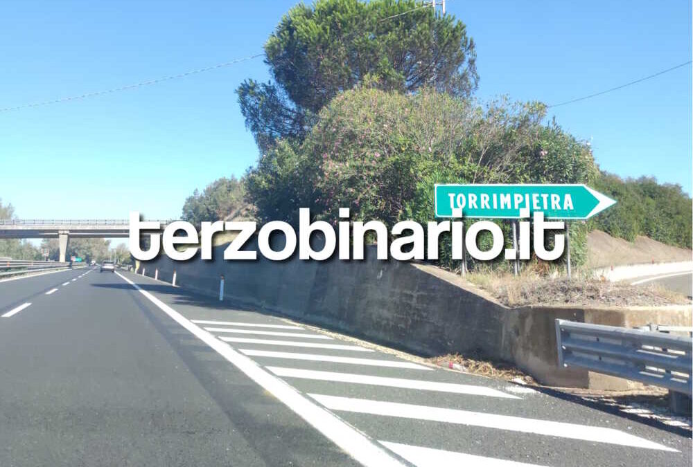 Chiude due notti l’uscita Torrimpietra sulla A12