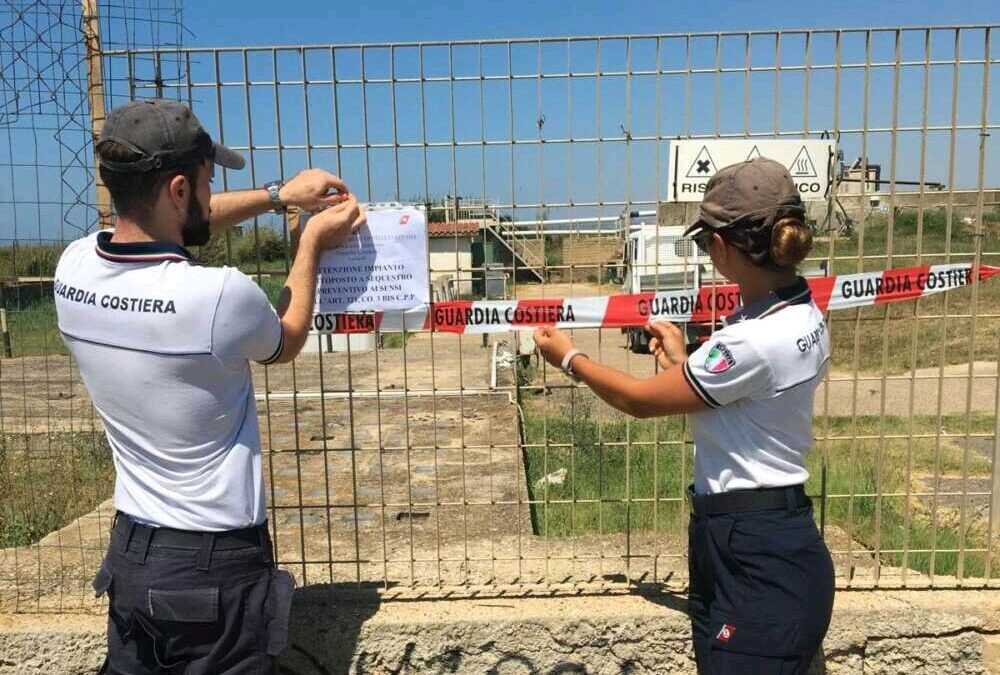 sigilli guardia costiera capitaneria depuratore campo di mare cerveteri sigilli guardia costiera capitaneria depuratore campo di mare cerveteri